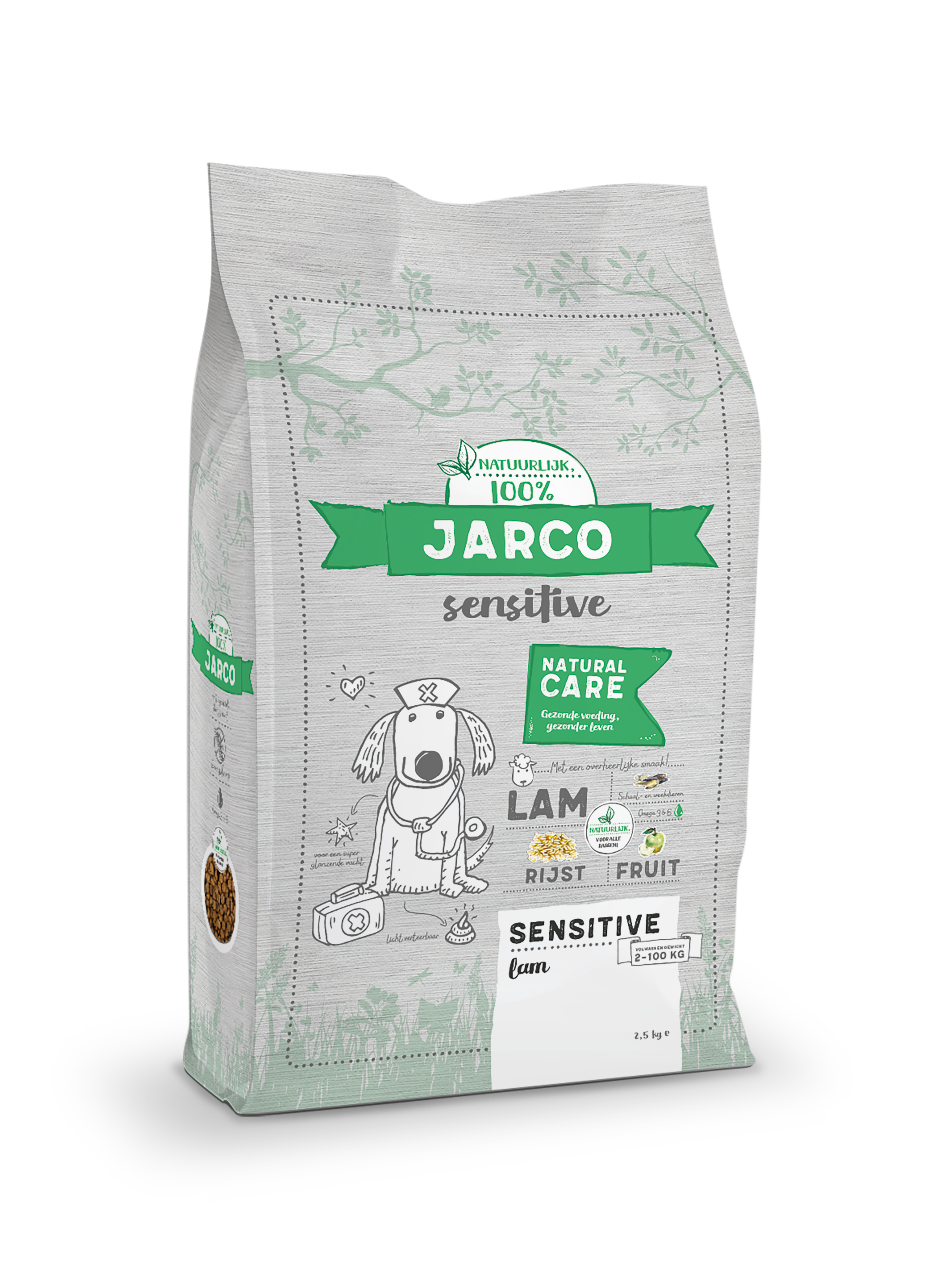 Jarco Dog Sensitive - Hondenvoer - 12.5 Kilogram - groente, lam, rijst