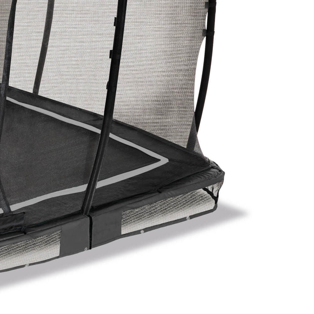 Exit Allure Classic - Inground trampoline - Zwart - 200x437x266 cm