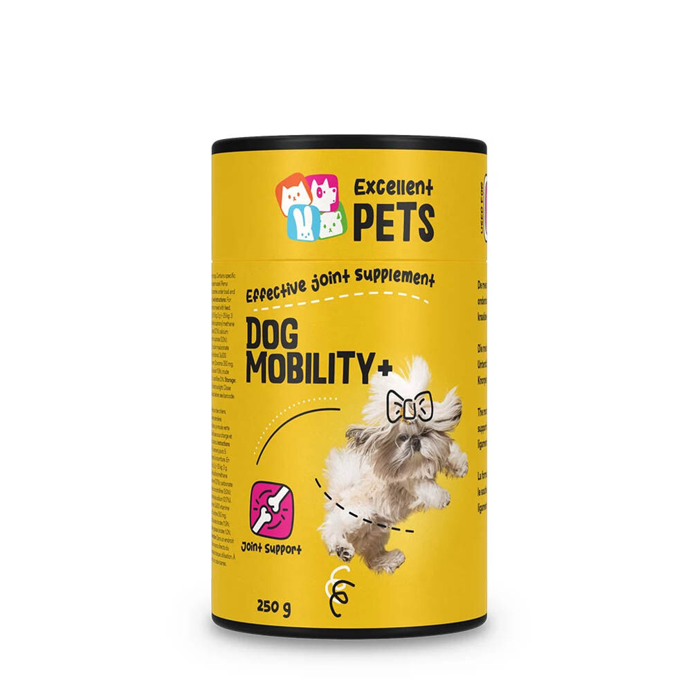 Excellent Dog Mobility Plus - Gewrichten en Pezen Hond - 250 Gram Excellent Dog Mobility Plus - Gewrichten en Pezen Hond - 250 Gram
