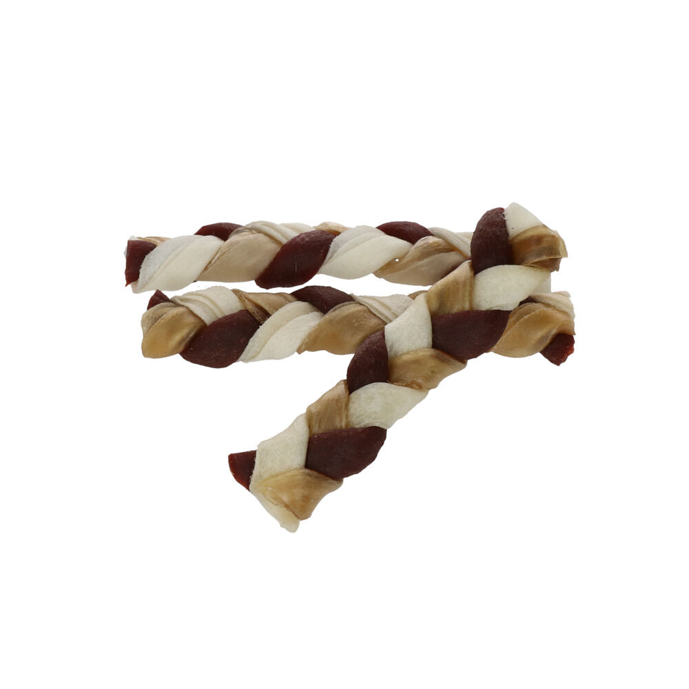 Braaaf Twister Vlecht klein - Hondensnack - 3 Stuks - rund