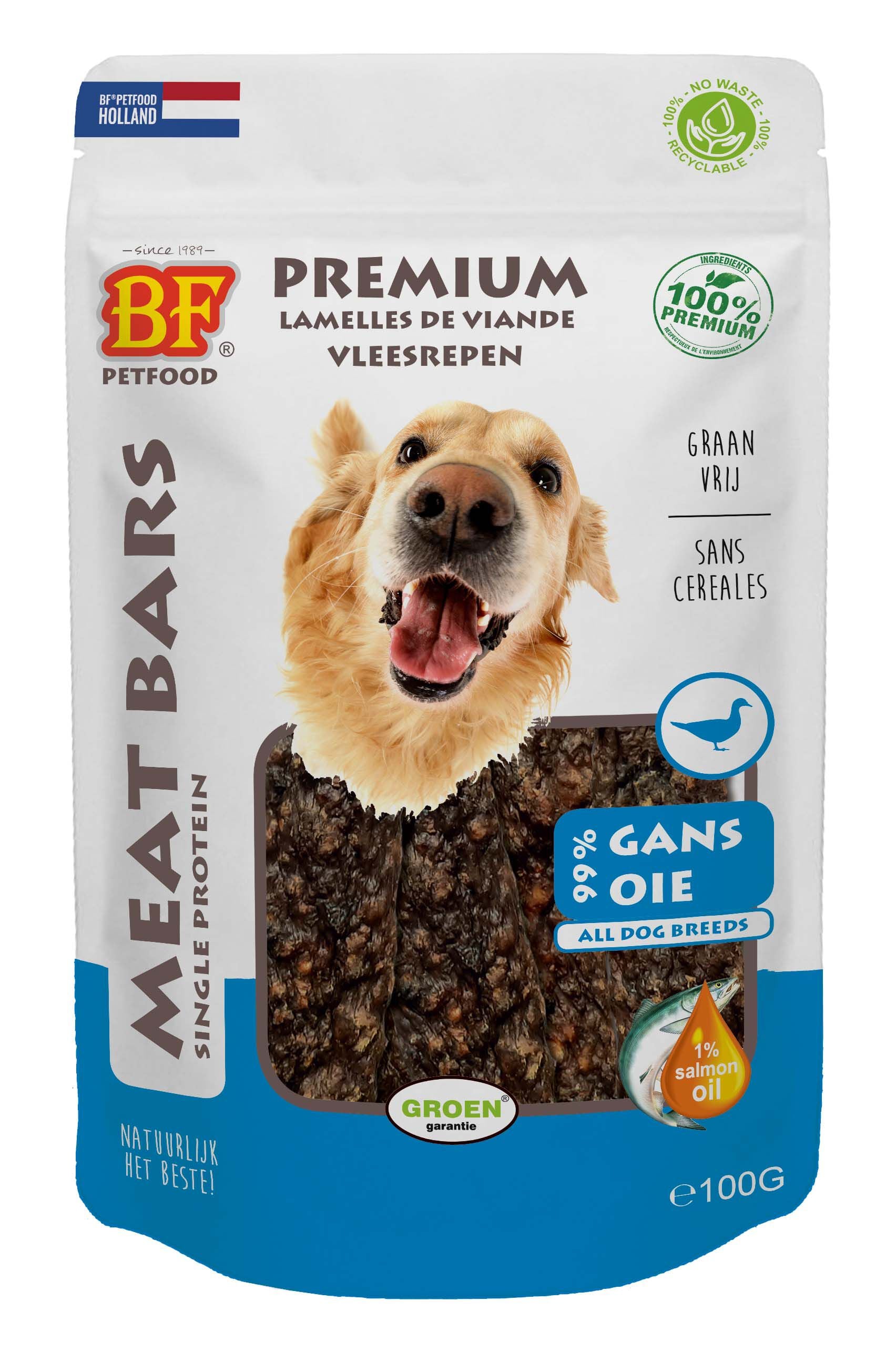 BF Petfood Meat Bars - Hondensnack - 100 Gram - gevogelte BF Petfood Meat Bars - Hondensnack - 100 Gram - gevogelte