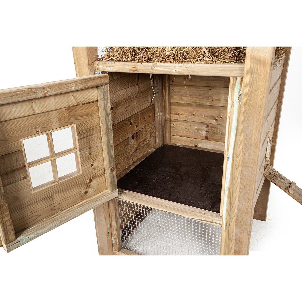 Glorenza Hooiberg Sterre - Konijnenhok - Bruin - 190x340x110 cm