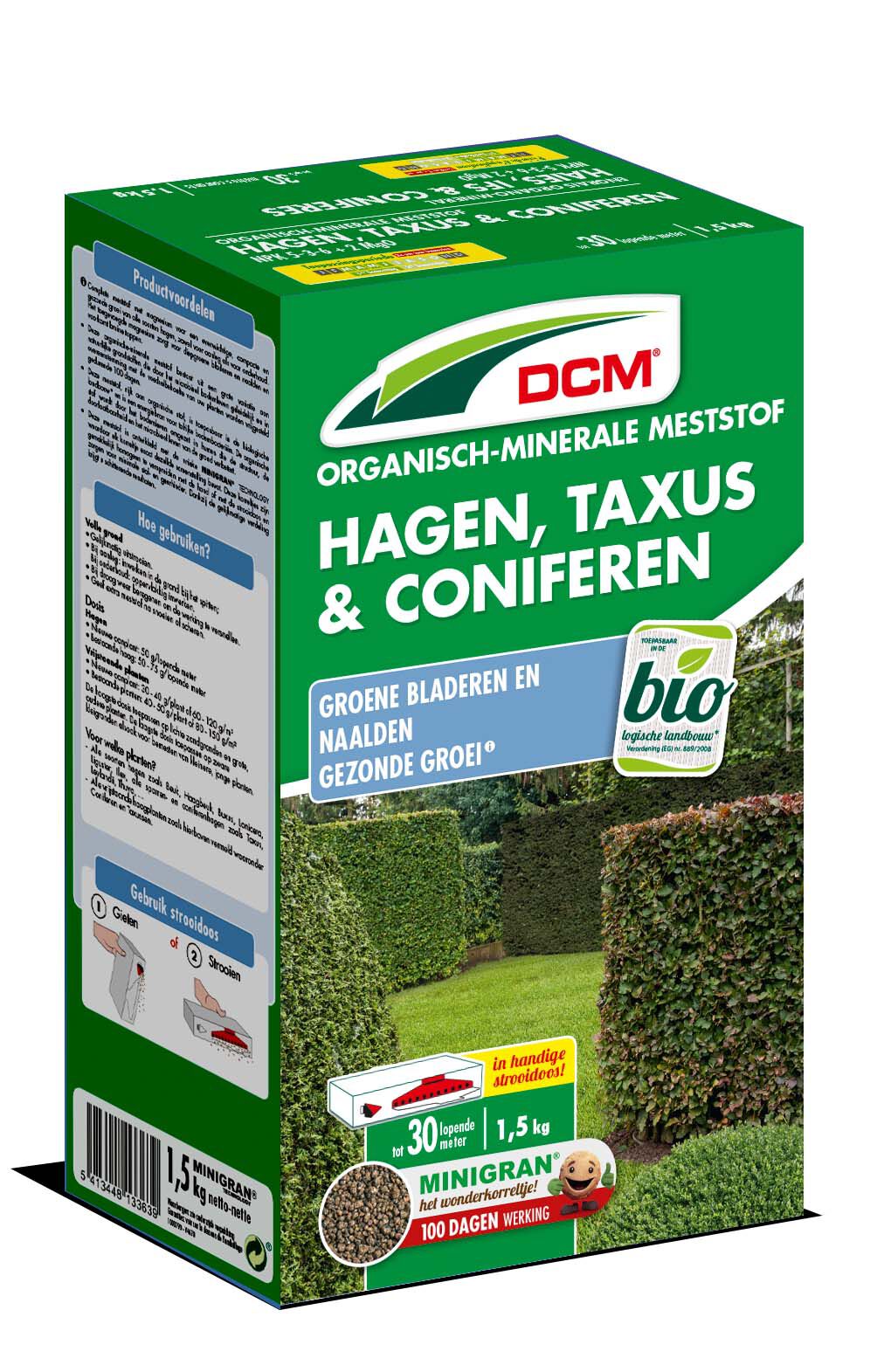 DCM Meststof Hagen, Taxus & Coniferen - Siertuinmeststof DCM Meststof Hagen, Taxus & Coniferen - Siertuinmeststof