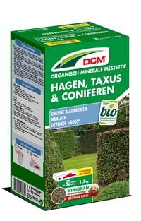 DCM Meststof Hagen, Taxus & Coniferen - Siertuinmeststof - 18 m2 - 1.5 Kilogram