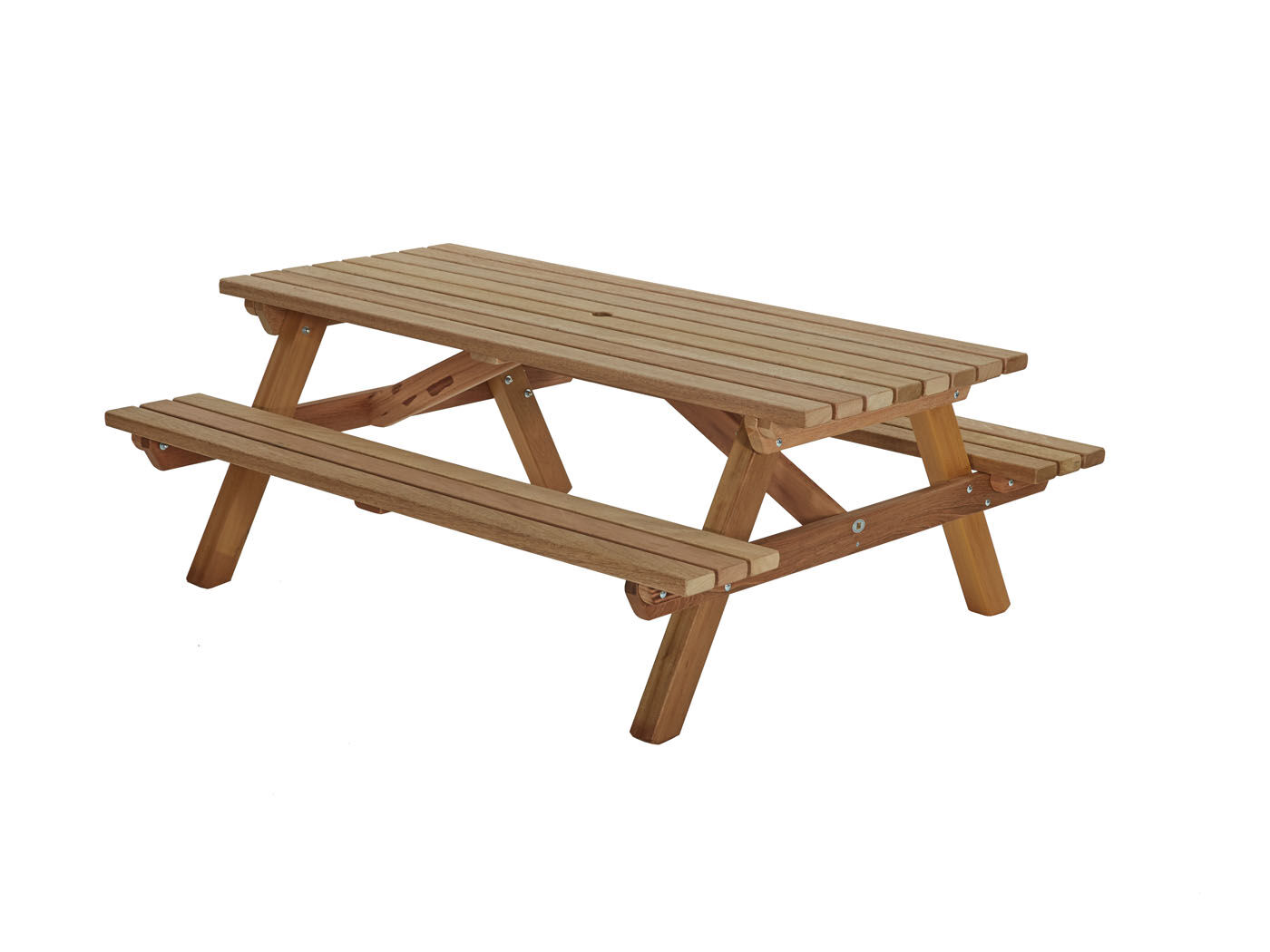 Talen - Picknicktafel - Bruin - 76x160x200 cm Talen - Picknicktafel - Bruin - 76x160x200 cm