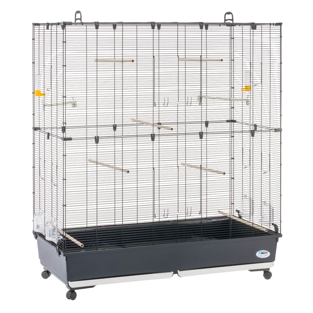 Ferplast Planeta met standaard - Vogelkooi - Zwart