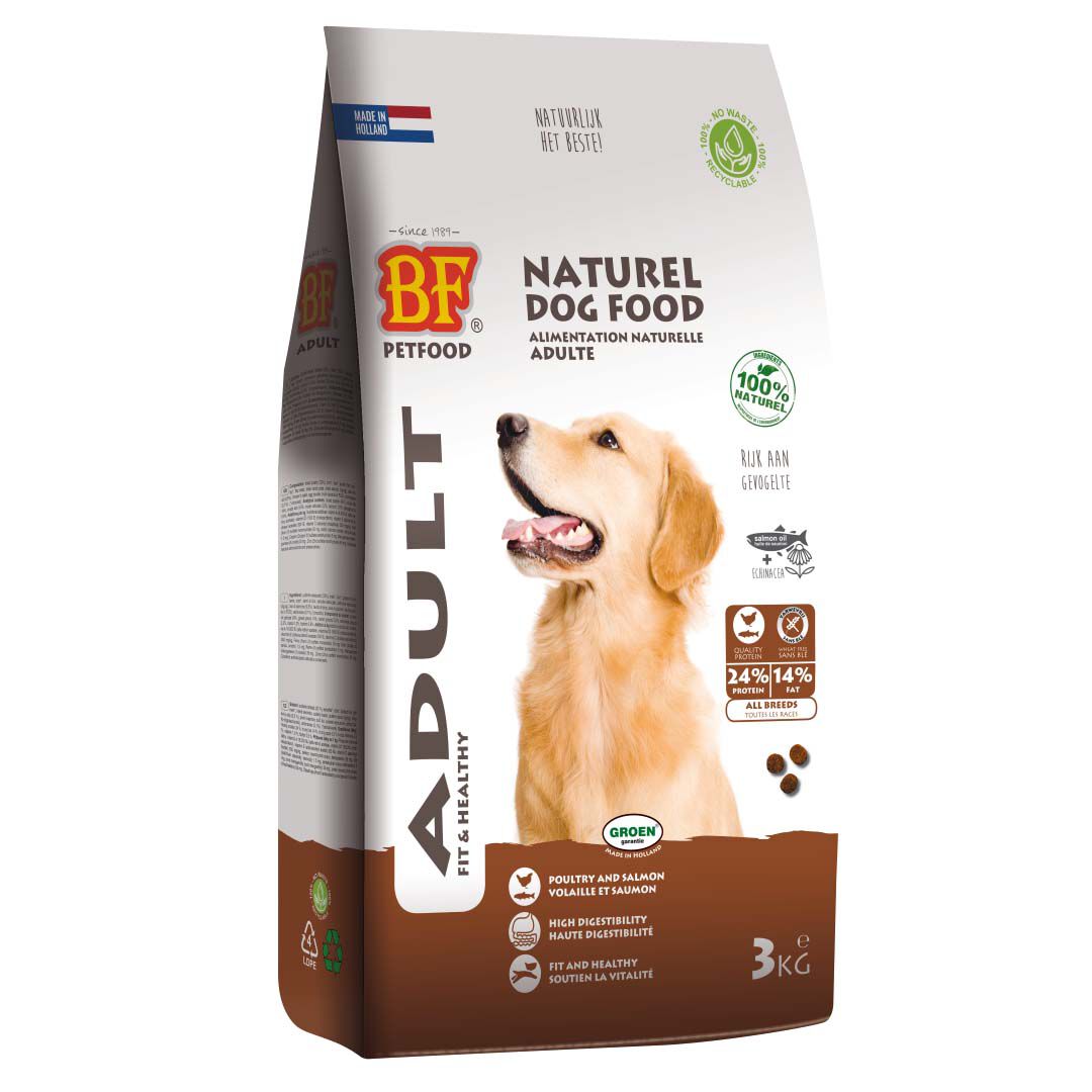 BF Petfood Adult Krokant - Hondenvoer - 3 Kilogram - gevogelte BF Petfood Adult Krokant - Hondenvoer - 3 Kilogram - gevogelte