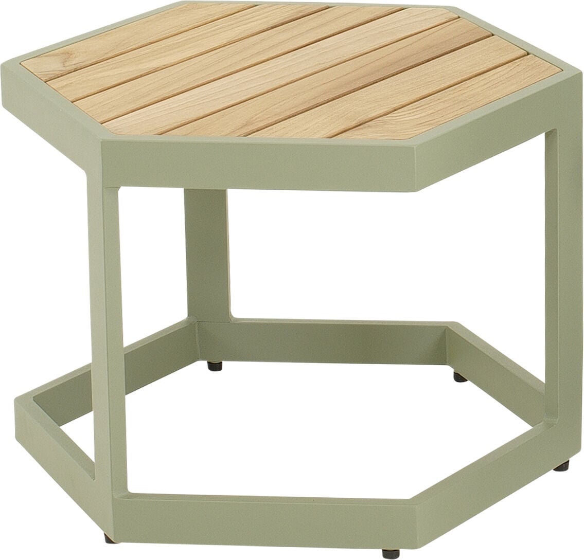 Lesli Living Esagono - Bijzettafel - Zachtgroen - 34x41.5x48 cm