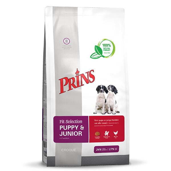 Prins Fit Selection Puppy & Junior - Hondenvoer - 10 Kilogram - gevogelte Prins Fit Selection Puppy & Junior - Hondenvoer - 10 Kilogram - gevogelte