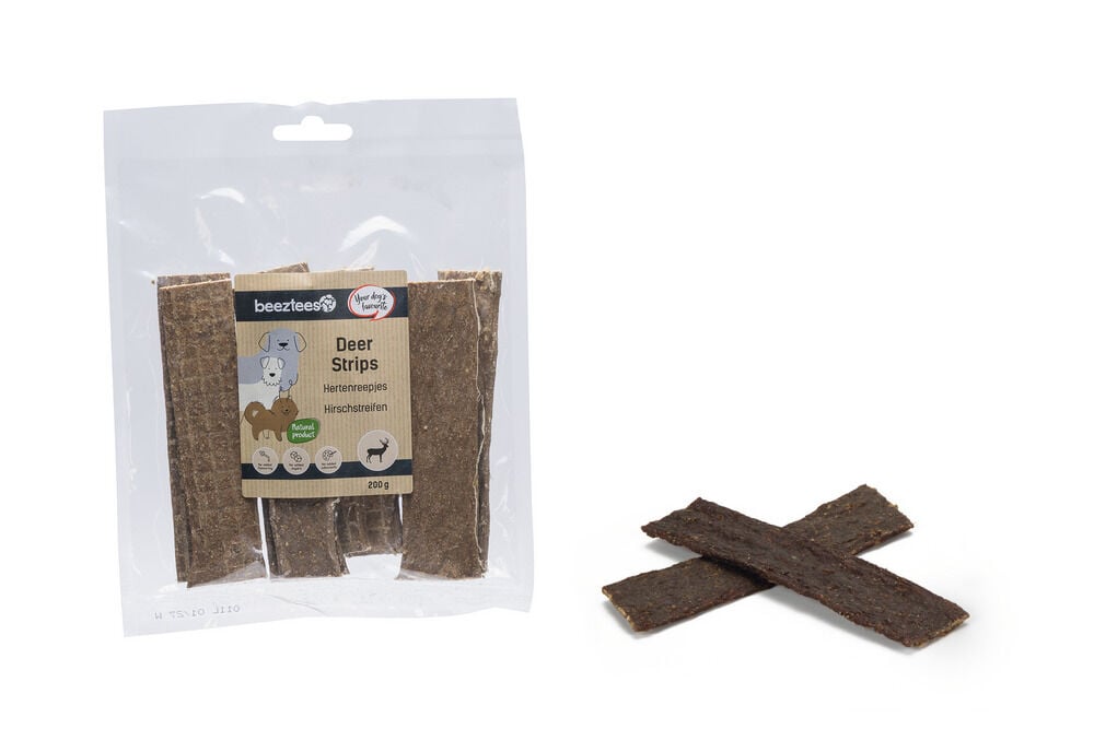 Beeztees Hertenreepjes - Hondensnack - 200 Gram