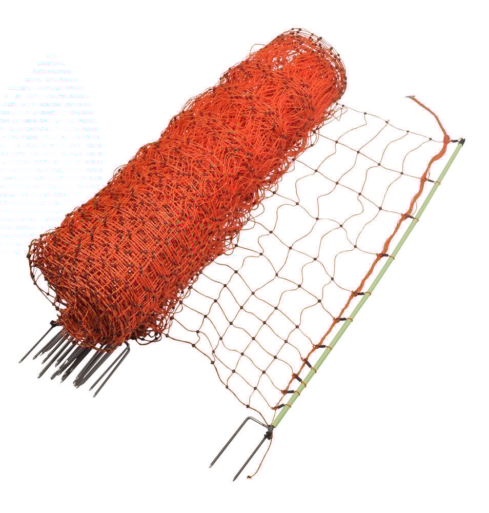 Gallagher Kippennet Dubbele Pen - Afrasteringsnetten - 22.5 cm - Oranje - 134 cm