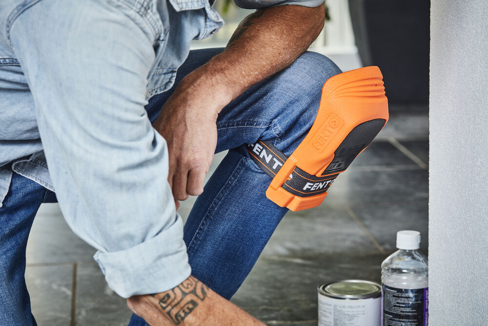 FENTO Home 150 - Kniebeschermers - Oranje/Zwart - 1 maat