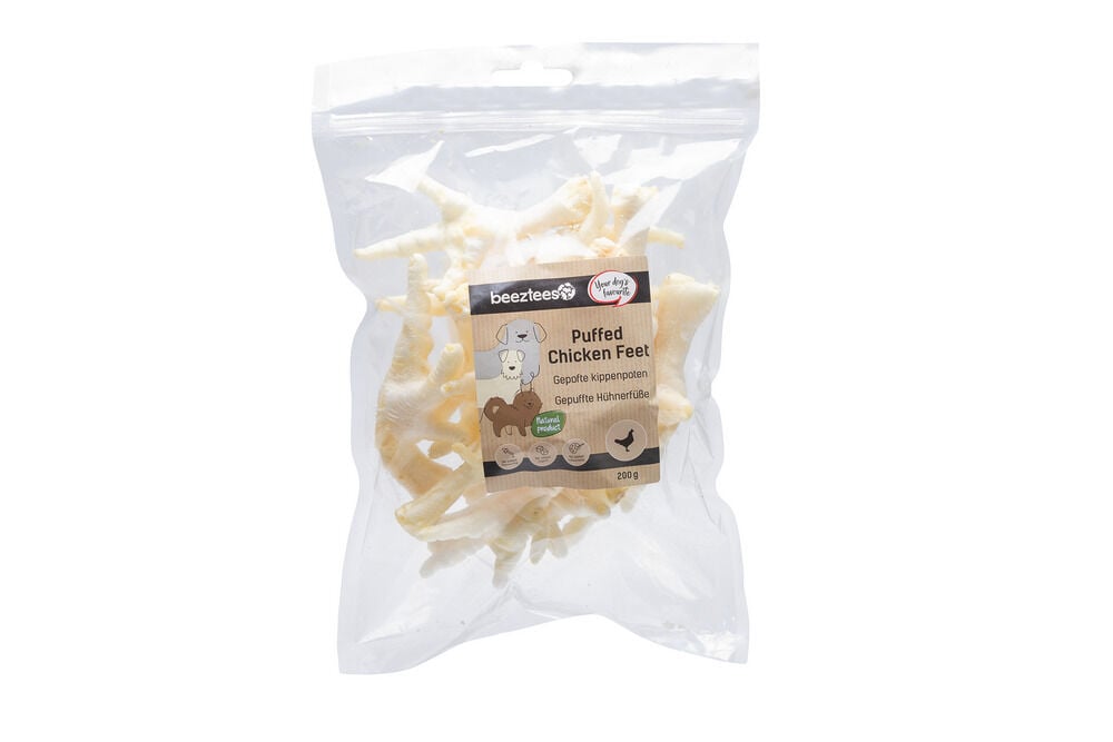 Beeztees Kippenpoten Gepoft- Hondensnack