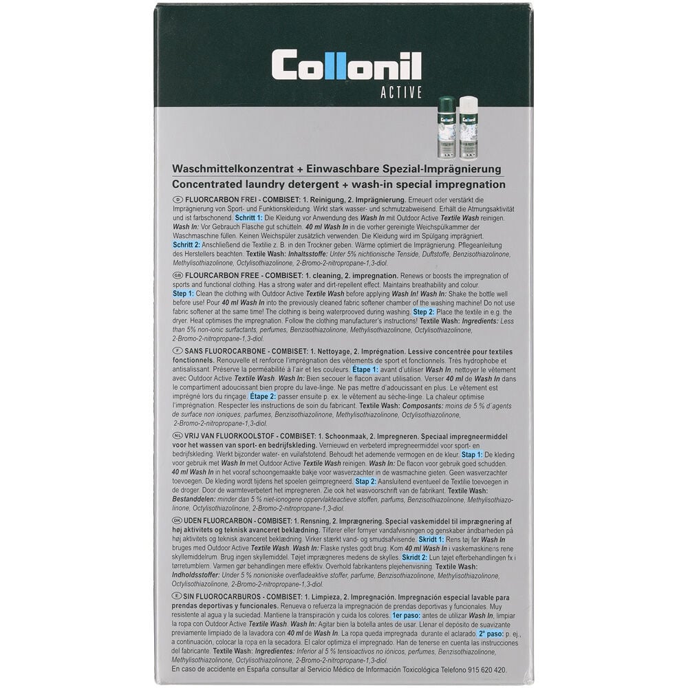 Collonil Active combi set - Reinigingsmiddel en Impregneermiddel - 250 Milliliter