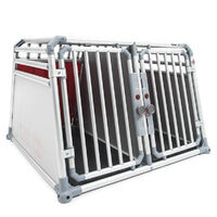 4Pets Pro 22 - Autobench - voor 2 Honden - chroom - 66x96596.5x83.5 cm - M