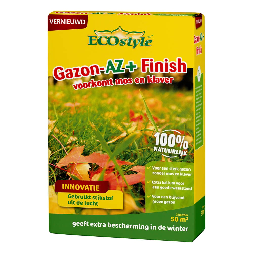 ECOstyle Gazon-AZ Finish - Gazonmeststof - 50 m2 - 2 Kilogram ECOstyle Gazon-AZ Finish - Gazonmeststof - 50 m2 - 2 Kilogram