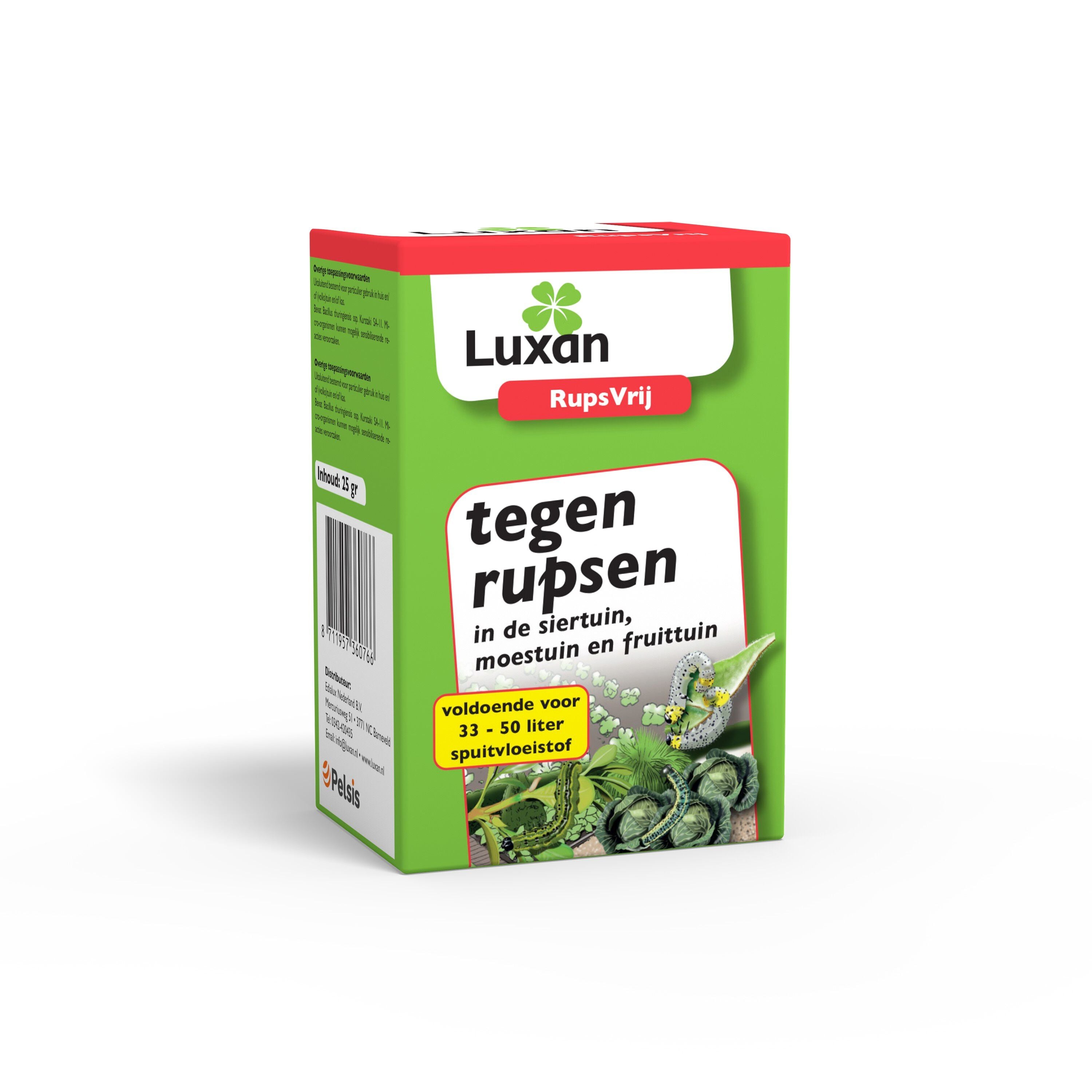 Luxan Rupsvrij - Tegen rupsen Luxan Rupsvrij - Tegen rupsen