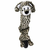 Kong Stretchezz Jumbo Snow Leopard Knuffel - Hondenspeelgoed - 55x17x17 cm - XL