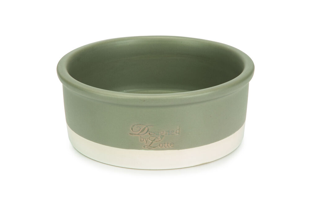 Designed by Lotte Keramiek Joa - Voer en drinkbak - Grijs - 20 cm Designed by Lotte Keramiek Joa - Voer en drinkbak - Grijs - 20 cm