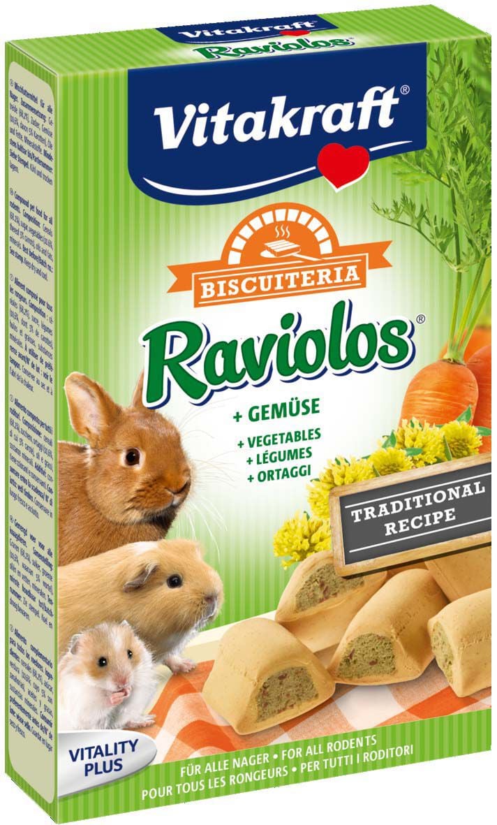 Vitakraft Raviolos - Knaagdierensnack - 100 Gram - wortel