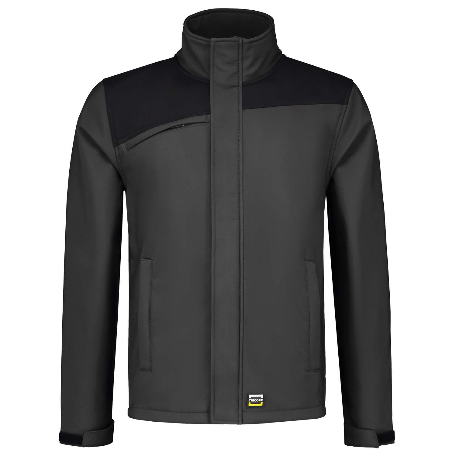 Tricorp Bicolor 402021 - Softshell jas - Donkergrijs Zwart - 3XL Tricorp Bicolor 402021 - Softshell jas - Donkergrijs Zwart - 3XL
