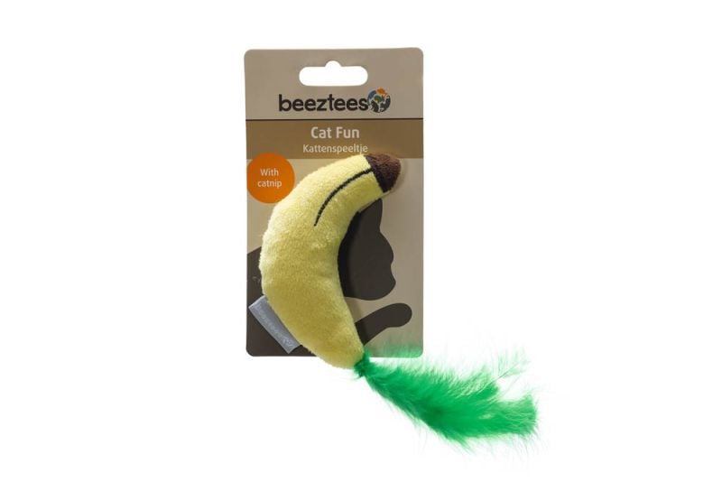 Beeztees Banaan Jungle - Kattenspeeltje - Geel