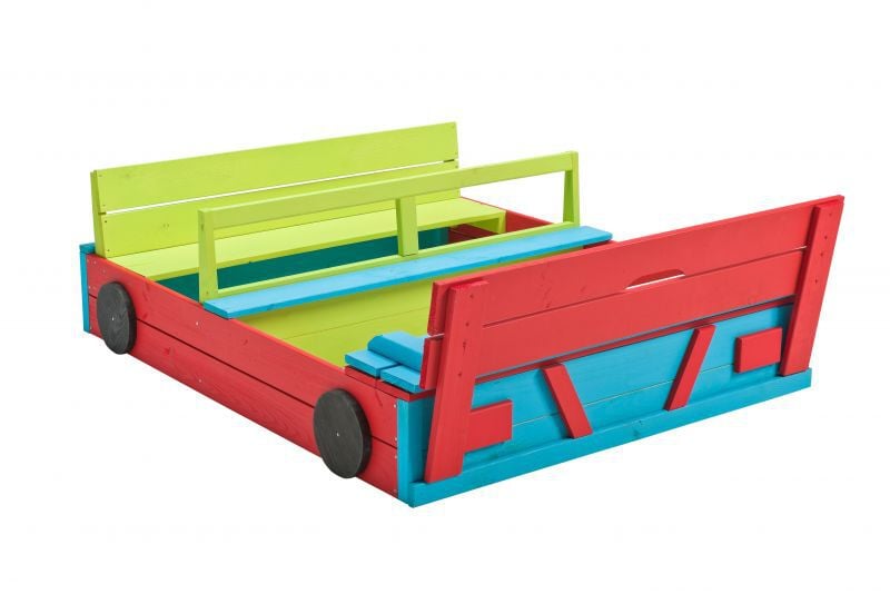 Swing King Auto - Zandbak - Geïmpregneerd fsc hout