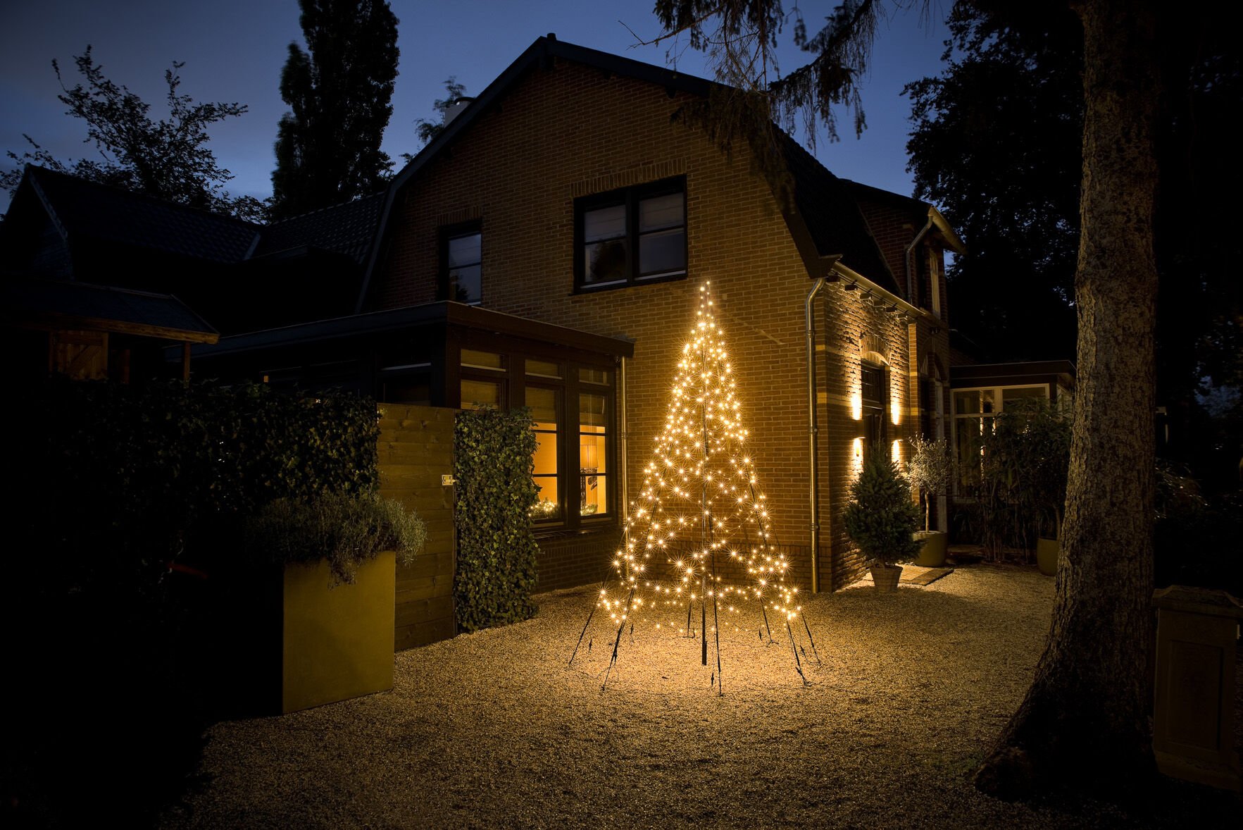 Fairybell 3 meter - Vlaggenmast kerstboom - 480 - Warm wit - 300 cm