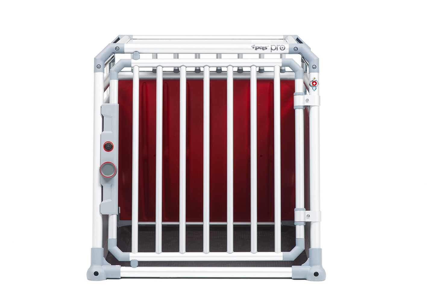 4Pets Pro 3 - Autobench Hond - chroom - 66x68x83.5 cm - M
