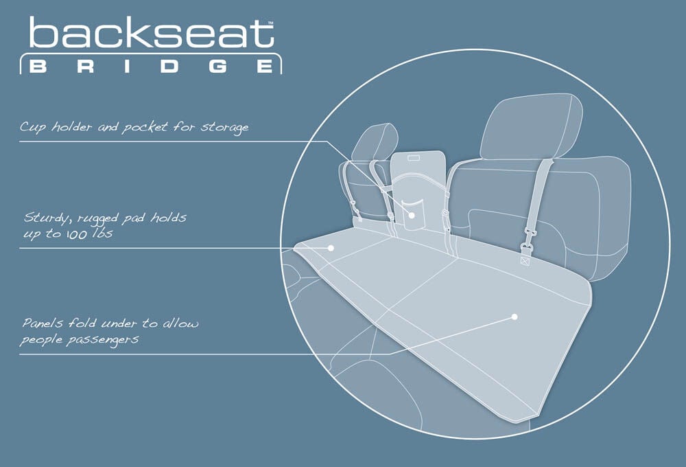 Kurgo - Achterbankbrug - zwart