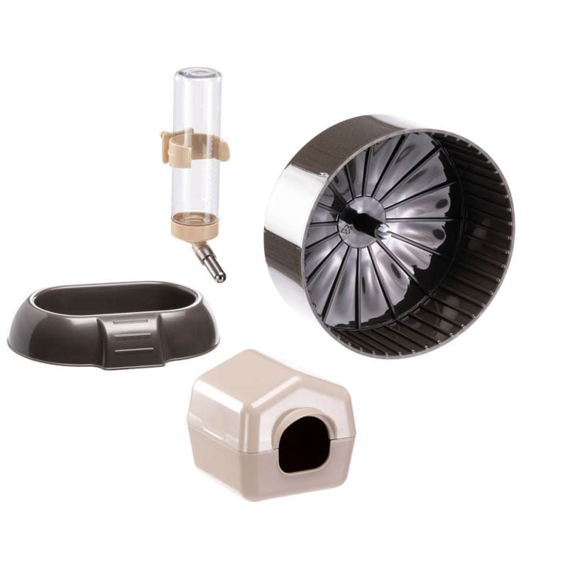 Ferplast Domster 80 - Hamsterkooi - Wit - 50x56x56 cm