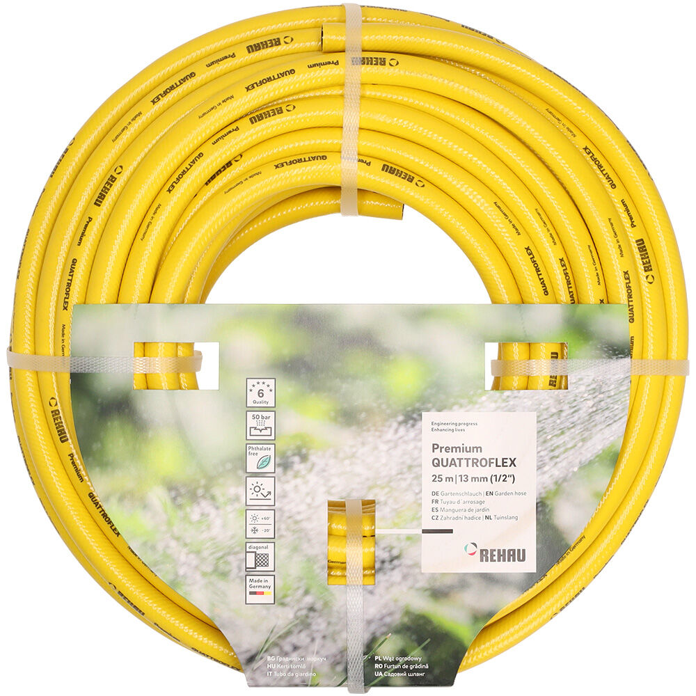 Rehau Quattroflex - Tuinslang - 13 mm (1/2'') - 25 m - 13 inch Rehau Quattroflex - Tuinslang - 13 mm (1/2'') - 25 m - 13 inch