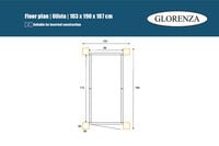 Glorenza Olivia - Kattenren - Antraciet - 187x190x103 cm
