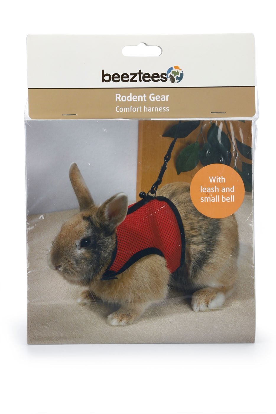 Beeztees Comfort Loopharnas - konijn - Rood - 25x19x2 cm - XL Beeztees Comfort Loopharnas - konijn - Rood - 25x19x2 cm - XL