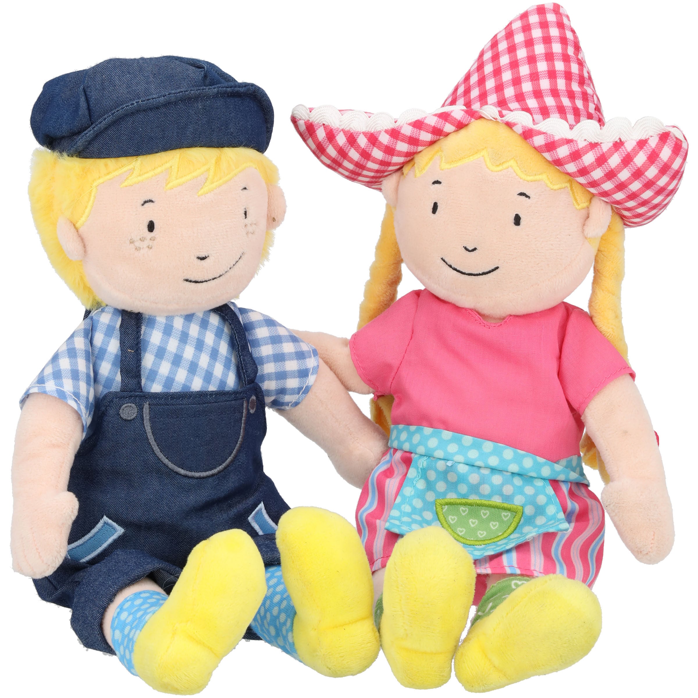 Fien & Teun Pluchen Pop Boerin Fien - Knuffel - multi