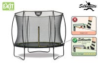 EXIT Silhouette - Trampoline - Zwart - 244 cm