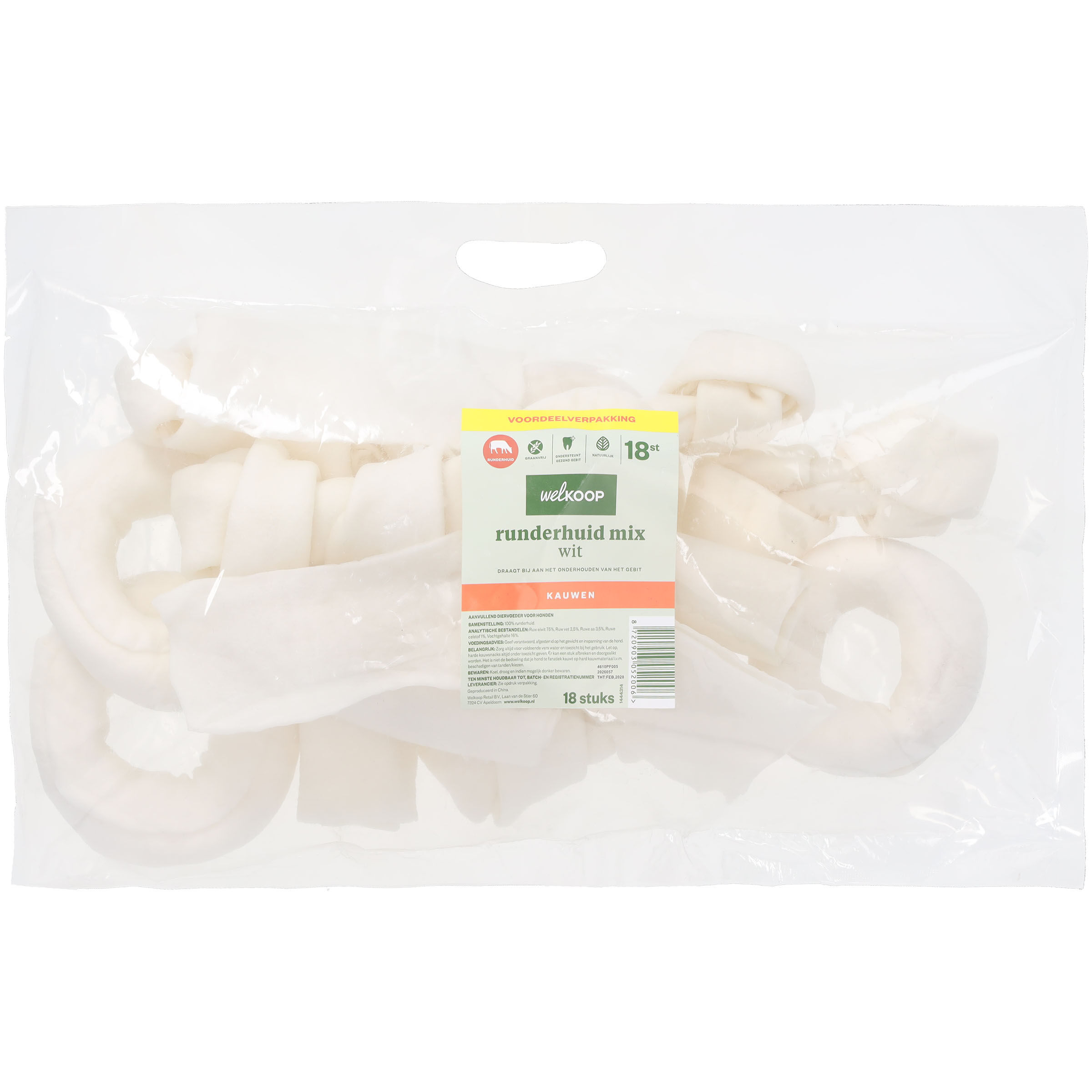 Welkoop Runderhuid - Snack mix - Hondensnack