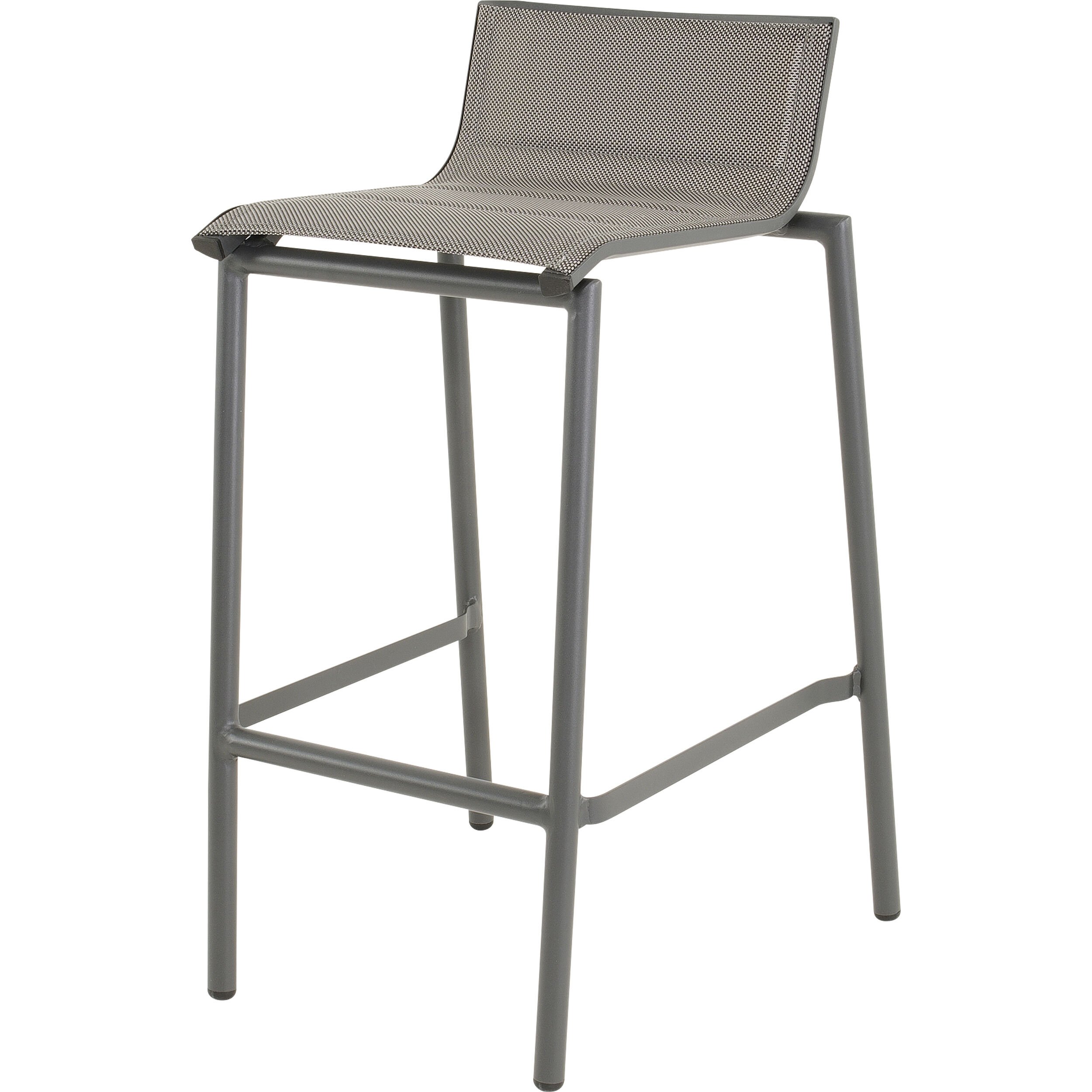 Lesli Living Milazzo - Barstoel - Antraciet - 89x54x52 cm Lesli Living Milazzo - Barstoel - Antraciet - 89x54x52 cm
