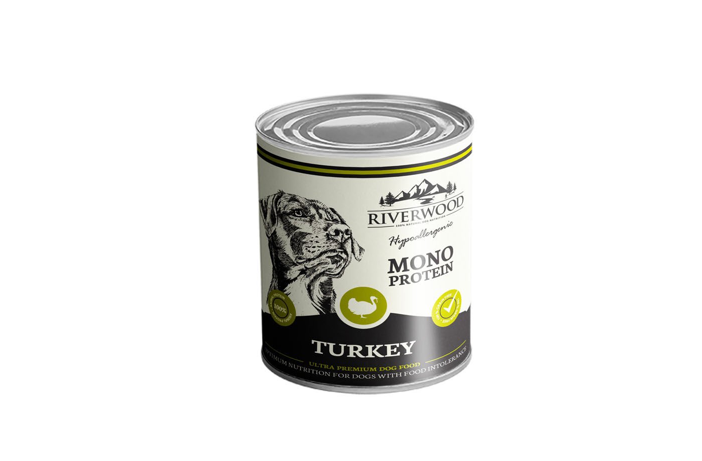 Riverwood Mono Proteïne - Hondenvoer - 400 Gram - kalkoen Riverwood Mono Proteïne - Hondenvoer - 400 Gram - kalkoen