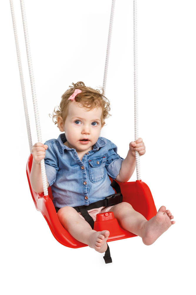 Paradiso Toys Baby 2-in-1 - Schommelzitje - Rode/geel