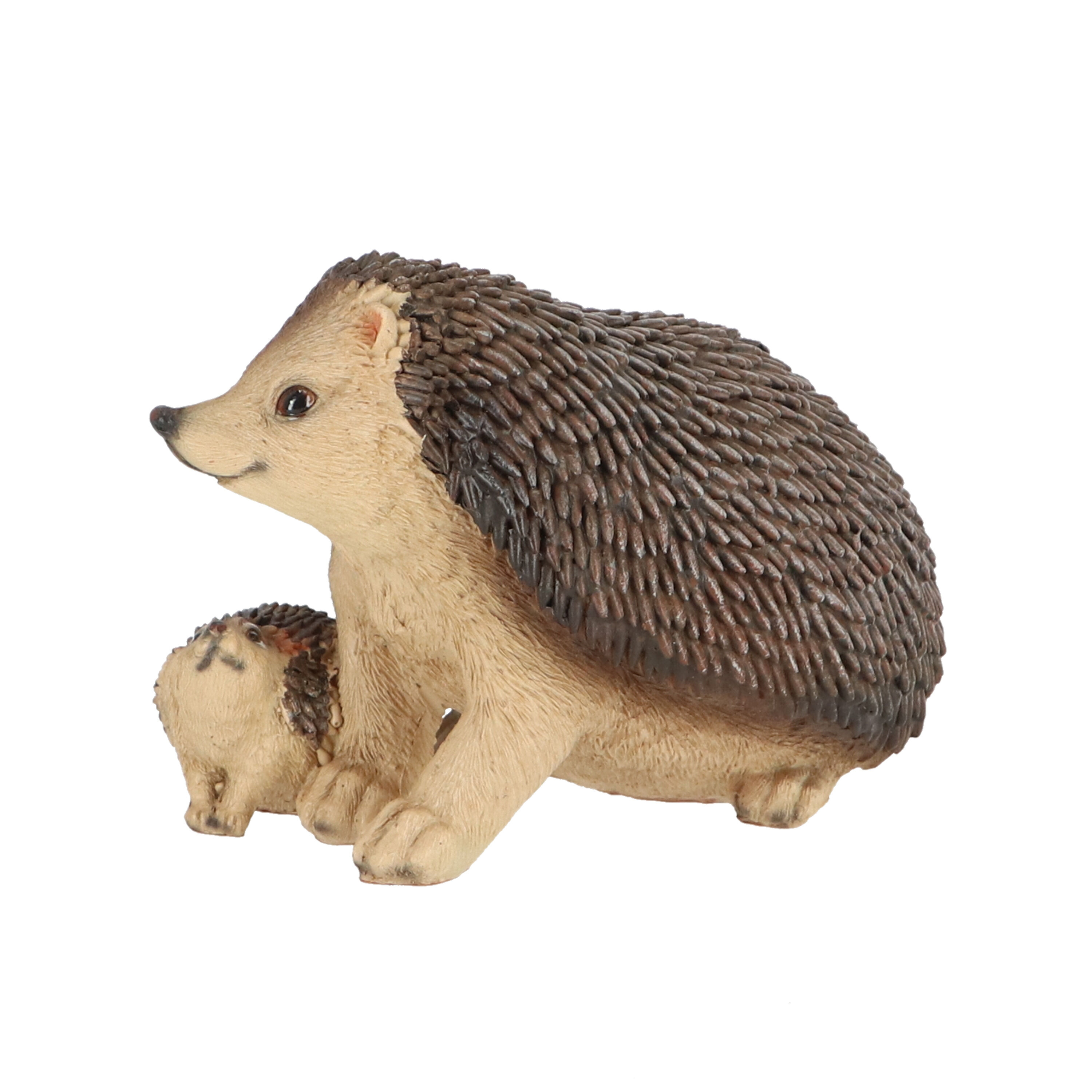 Decoratief Egel met baby - Tuindecoratie - Multi