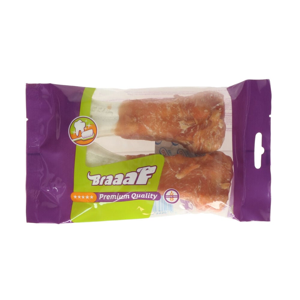 Braaaf Geperst been - Hondensnack - 2 Stuks - kip