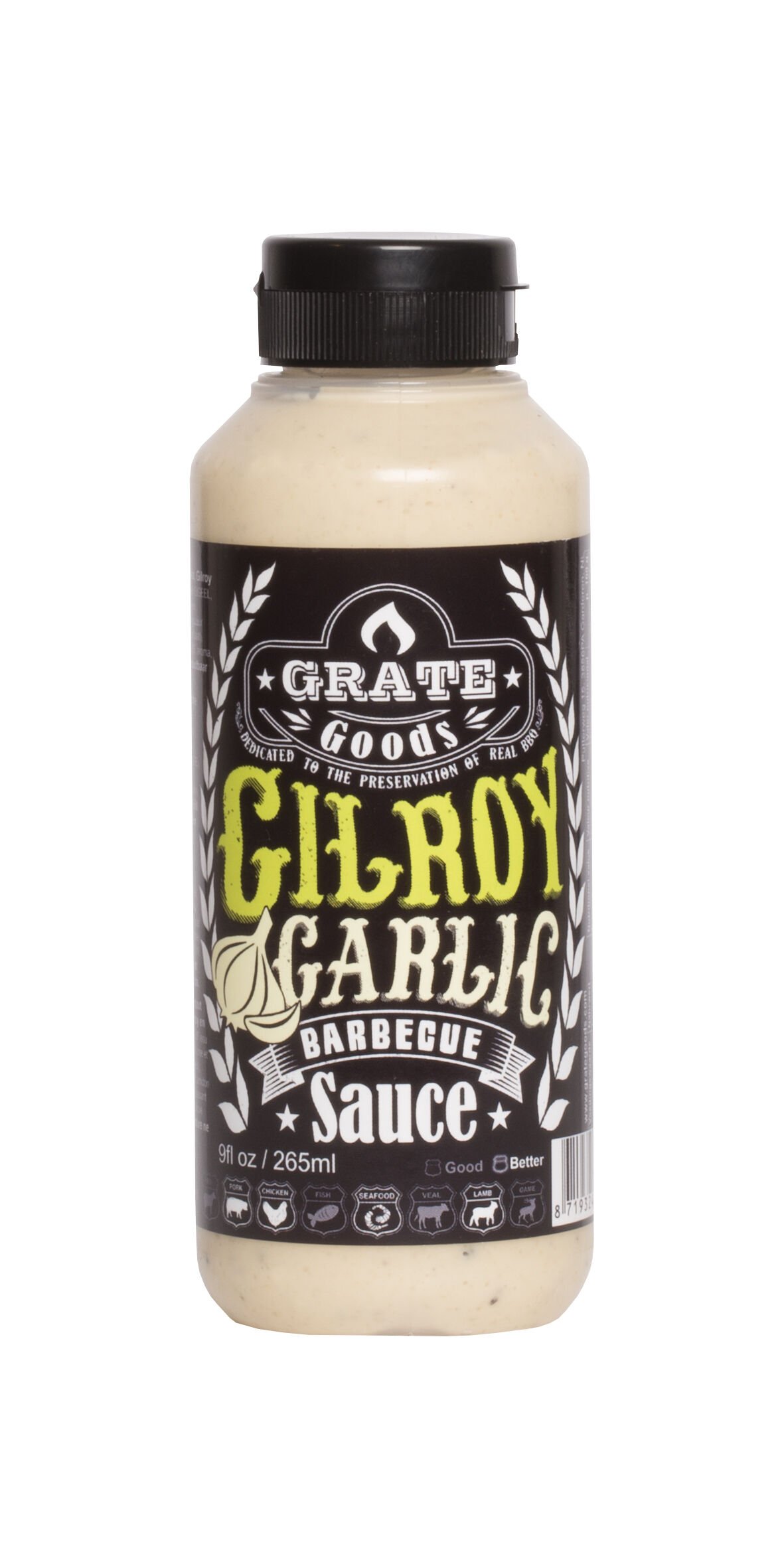 Grate goods Gilroy Garlic - BBQ saus - 265 Milliliter Grate goods Gilroy Garlic - BBQ saus - 265 Milliliter
