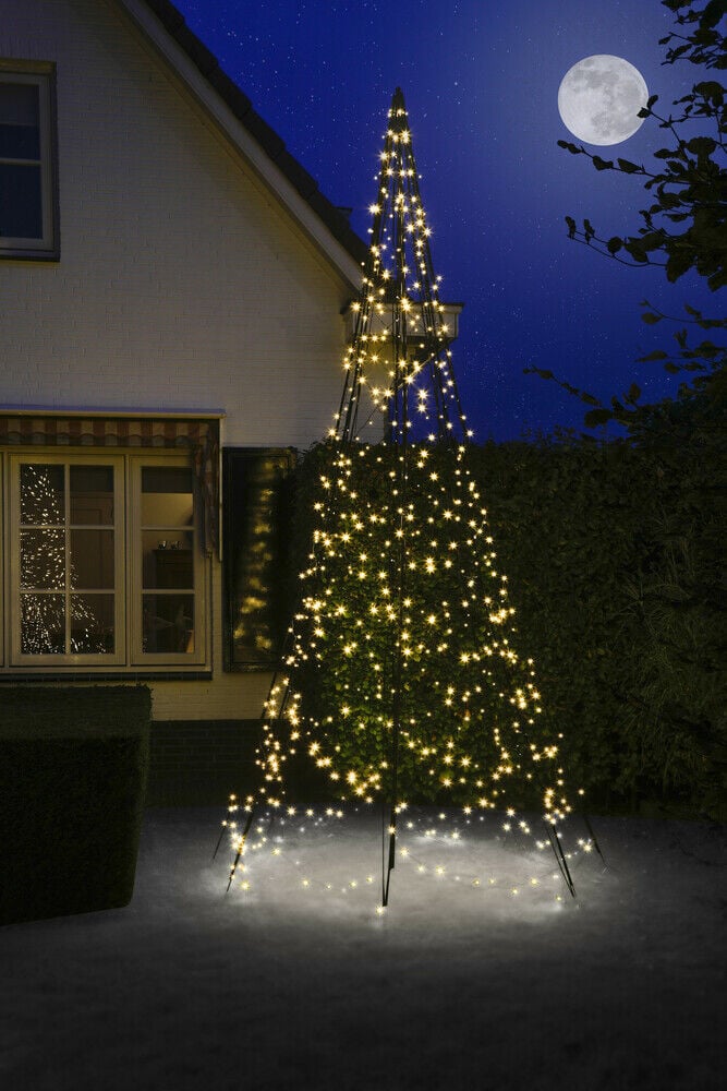 Fairybell Twinkle - Vlaggenmast kerstboom - 640 - Warm wit - 400 cm Fairybell Twinkle - Vlaggenmast kerstboom - 640 - Warm wit - 400 cm