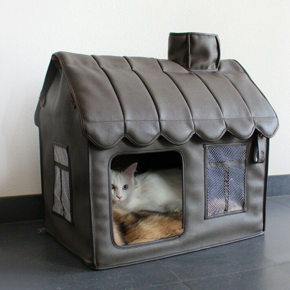 Happy-House Villa - Hondenkussen - bruin - 49x36x52 cm - Klein