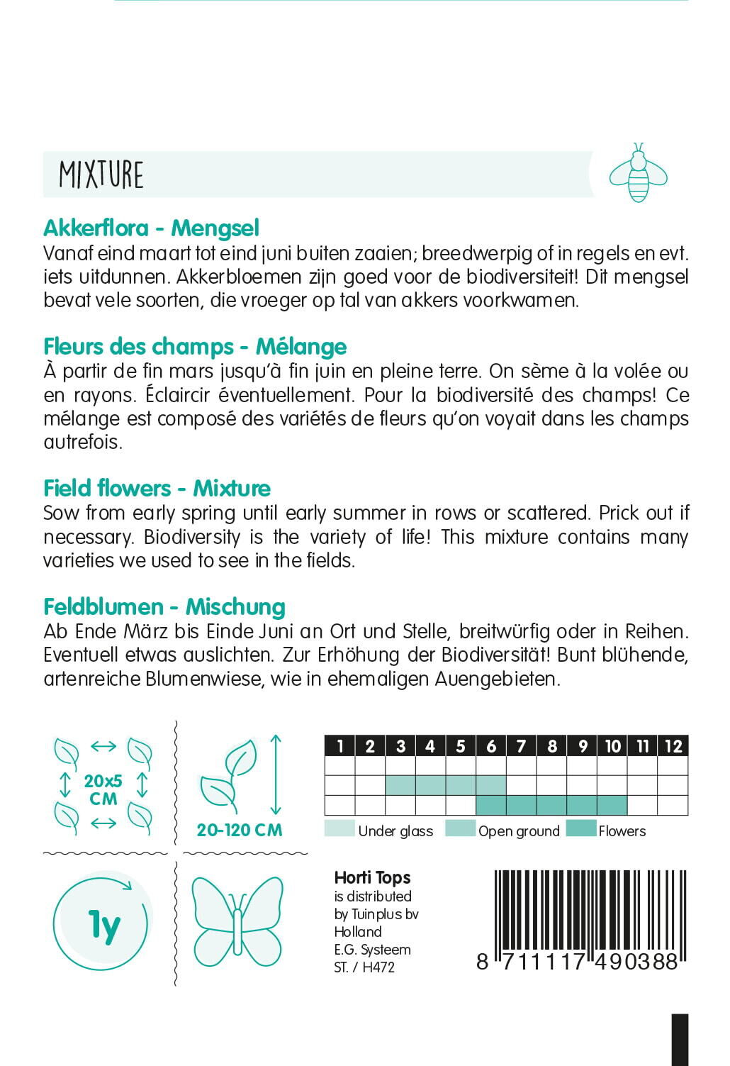 Hortitops Akkerflora - Bloemzaden