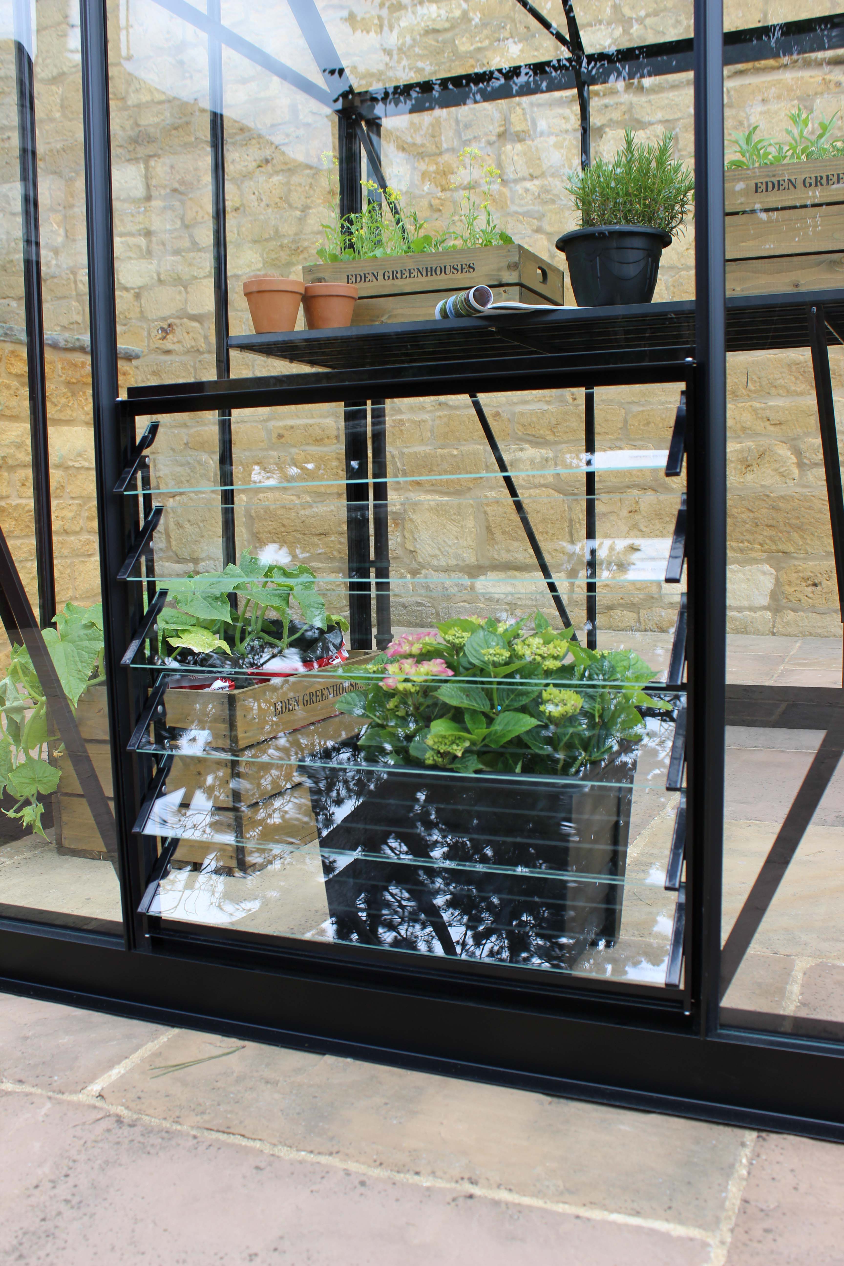 HALLS Qube 6 lamellen Veiligheidsglas - Louvreraam