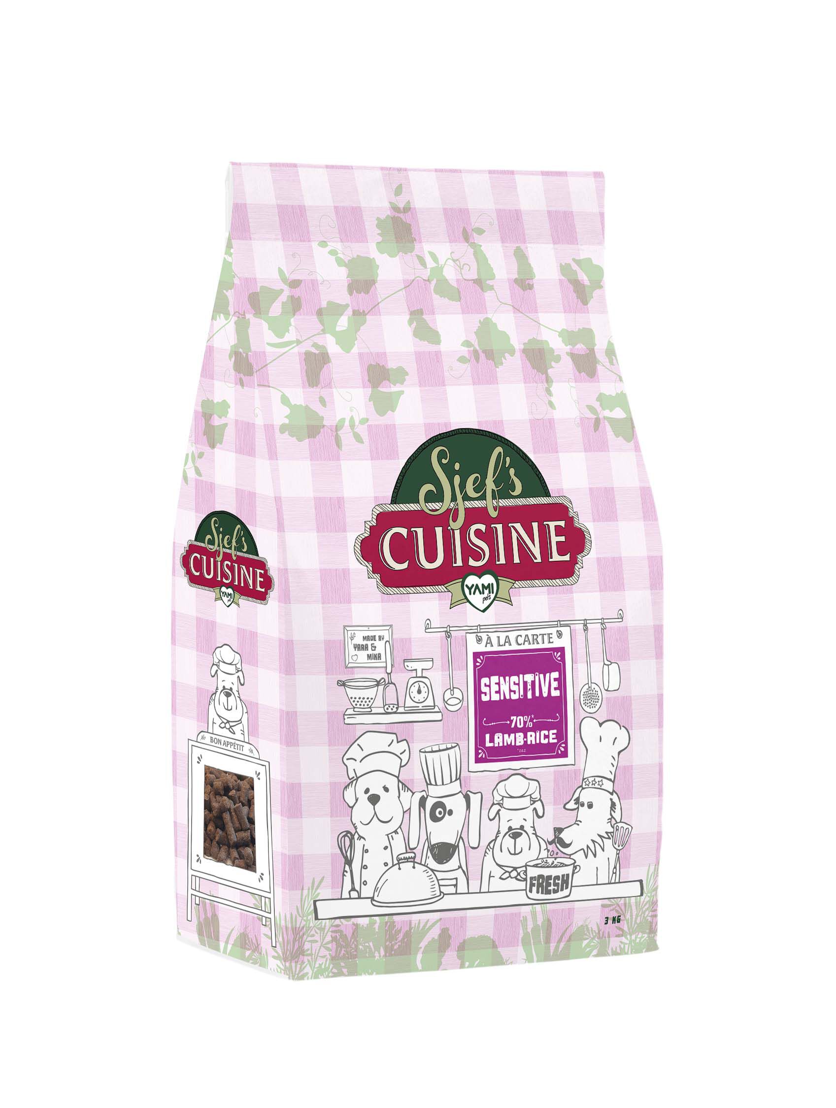 Sjef's Cuisine Sensitive - Hondenvoer - 3 Kilogram - Lam & rijst Sjef's Cuisine Sensitive - Hondenvoer - 3 Kilogram - Lam & rijst