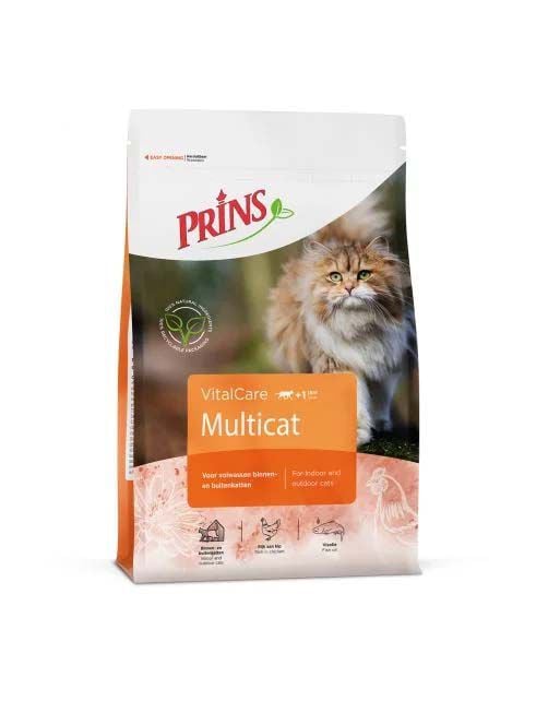 Prins VitalCare Multicat- Kattenvoer - 1.5 Kilogram - gevogelte Prins VitalCare Multicat- Kattenvoer - 1.5 Kilogram - gevogelte