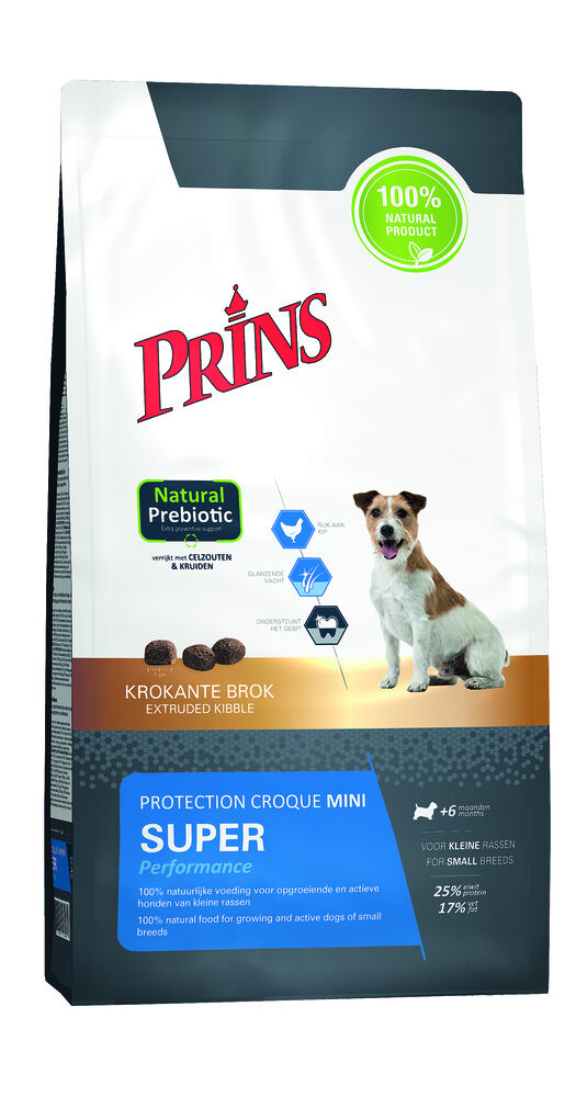Prins Petfoods Protection Croque Mini Super Performance - Hondenvoer - 10 Kilogram - kip Prins Petfoods Protection Croque Mini Super Performance - Hondenvoer - 10 Kilogram - kip